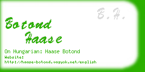 botond haase business card